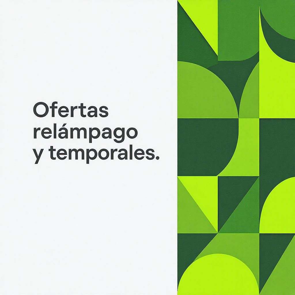 Ofertas relámpago y temporales